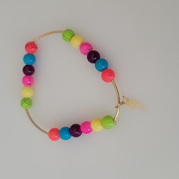 3 pc. Set charm bracelet bundle, tiara, mermaid, and umbrella charms - Picture 4 of 7